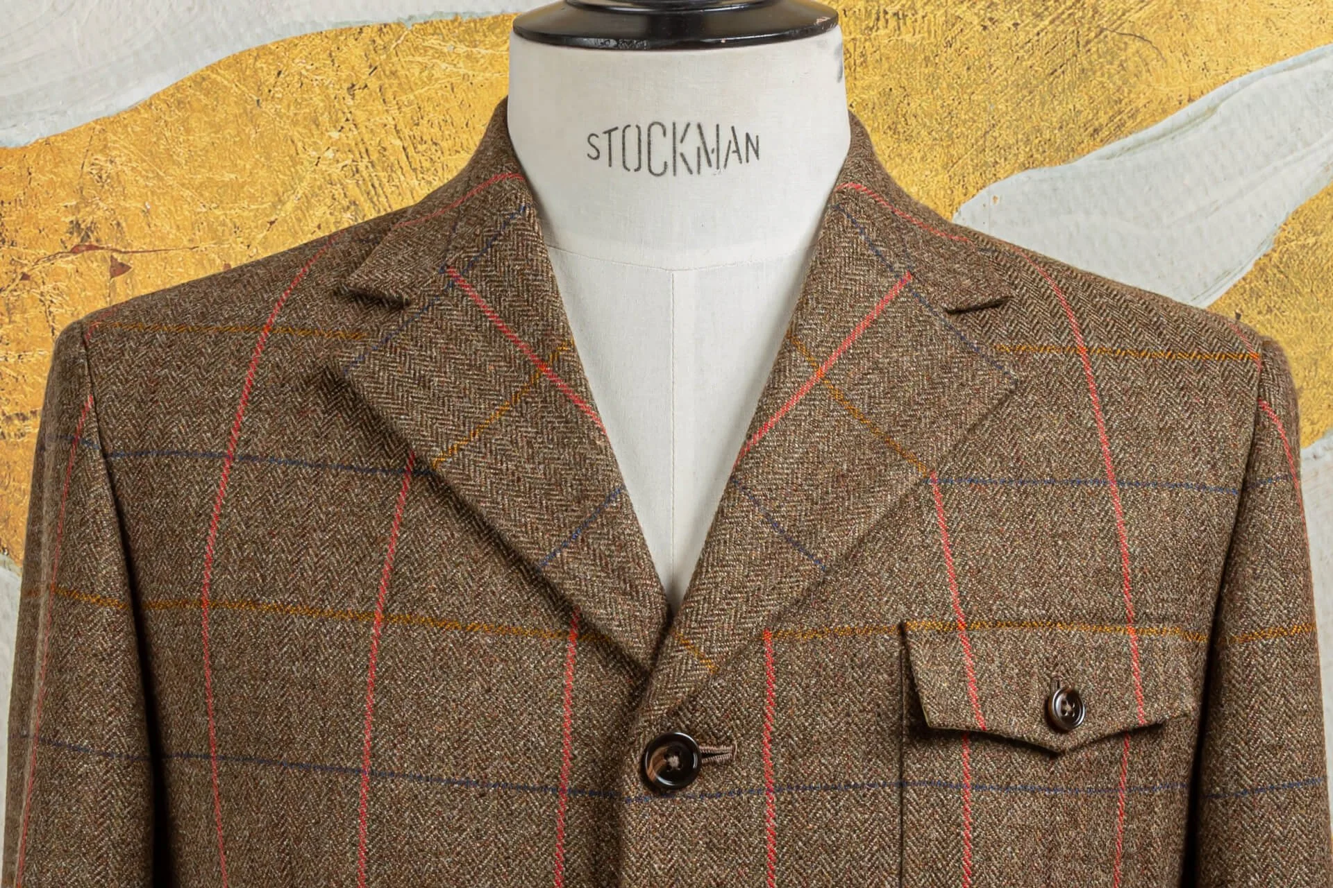 n*o様 Euro Vintage Tweed Coat Double Brea Bespoke Tweed Jacket: Stylish and Functional for Everyday Use — De